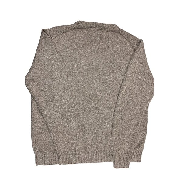 St Johns Bay Sweater Crew Neck Long Sleeve Beige Marled Cotton Pullover Size XL - Picture 4 of 14